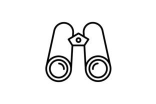 Binoculars Embroidery Design