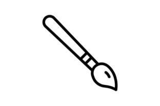 Paint Brush Embroidery Design
