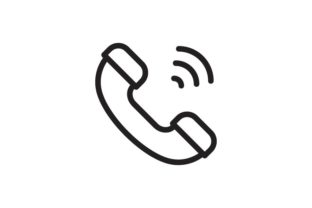 Phone Call Embroidery Design